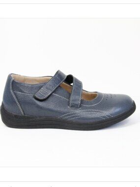 Drew Comfort Shoes Women sz 8 blue Leather Orchid Mary Jane support